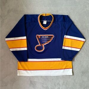 St.Louis Blues Vintage 93/94 CCM Blue Away Hockey Jersey